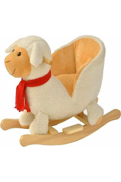 Sebi Bebe Safeline Baby Plush Wooden Swinging Toy Lamb