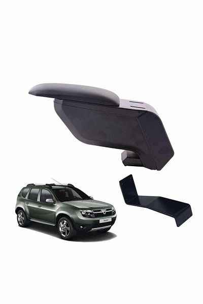 3 Tıkla Dacia Duster 2011 Delmesiz Çelik Ayaklı Siyah Kolçak Kol Dayama