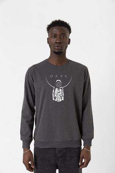 Tshirthane Ανδρικό φούτερ Dark Mono Smoked 2ip