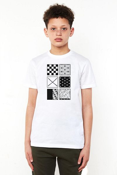 Tshirthane Demon Slayer Anime Patterns Λευκό μπλουζάκι για παιδιά