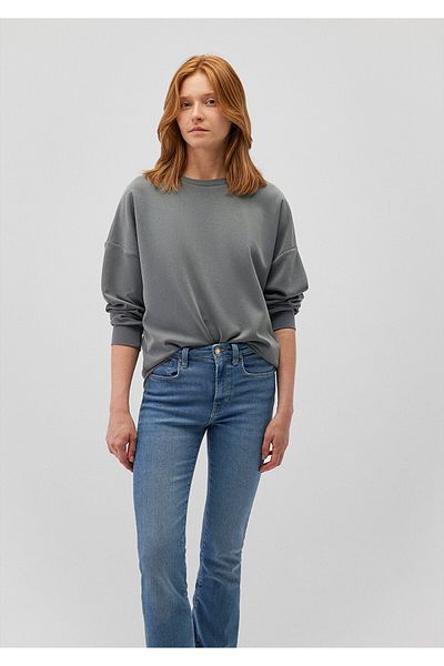 Mavi Суитшърт от модал Yeşil - Lux Touch Tencel 168837-71598