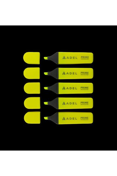 Adel (FABER PRODUCT) Highlighter Marking Pen Yellow Set of 5