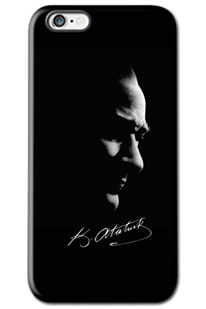 Zebana Apple iPhone 6 Plus Compatible Case Mustafa Kemal Atatürk Black Silico...