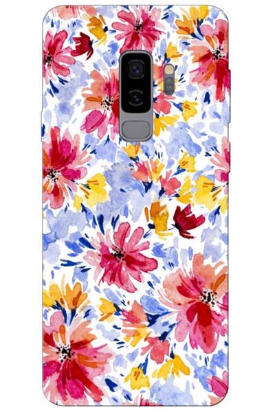 Zebana حافظة متوافقة مع هاتف سامسونج جالاكسي S9 بلس، حافظة سيليكون زهور الربي...