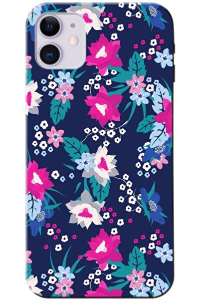 Dara Aksesuar حافظة سيليكون متوافقة مع هاتف Apple iPhone 11 Spring Flowers 3 ...