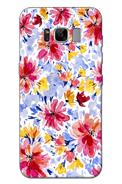 Zebana حافظة متوافقة مع هاتف سامسونج جالاكسي S8، حافظة سيليكون بتصميم زهور ال...