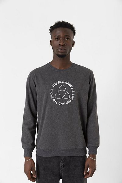 Tshirthane Ανδρικό φούτερ Dark The Beginning Smoked 2ip