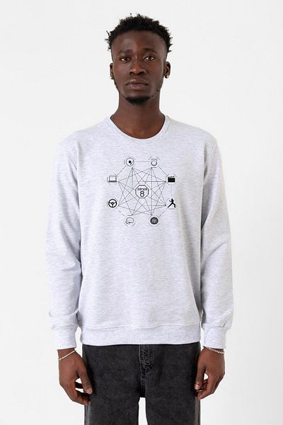 Tshirthane Ανδρικό φούτερ Sense8 Sensates Cluster Karmelange 2ip