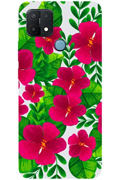 Zebana حافظة متوافقة مع هاتف اوبو A15s حافظة سيليكون زهور الربيع 9 ( مطبوع )