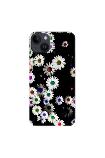 Zebana حافظة سيليكون متوافقة مع هاتف Apple iPhone 14 Daisy V1 (مطبوعة)