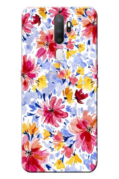 Dara Aksesuar حافظة متوافقة مع هاتف اوبو A9 2020 حافظة سيليكون زهور الربيع 7 ...