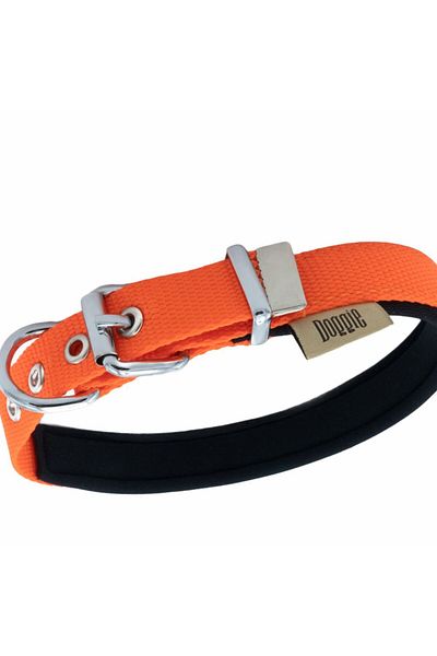SAVEX Doggie Comfort Woven Collar Orange 2.0*30-35 cm (Dsbt-2010 S)
