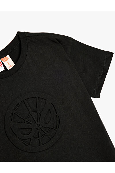 Koton Μπλουζάκι Spider με άδεια Adam - Κοντό μανίκι, λαιμόκοψη, βαμβακερό