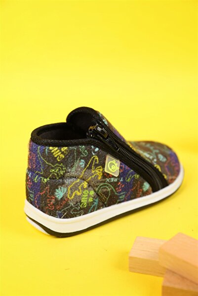 Dudino 20-30 Numara Comfy Dino Siyah Panduf