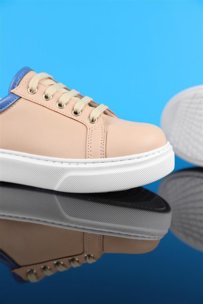 Vuddy 31-35 Numara Bej Sneaker Ayakkabı