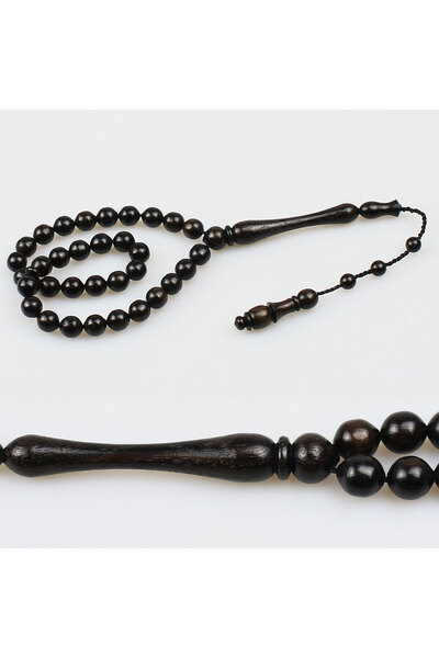 tesbihpasaji Sistemli Küçük Boy Abanoz Tesbih (7 x 7 mm) TP001660