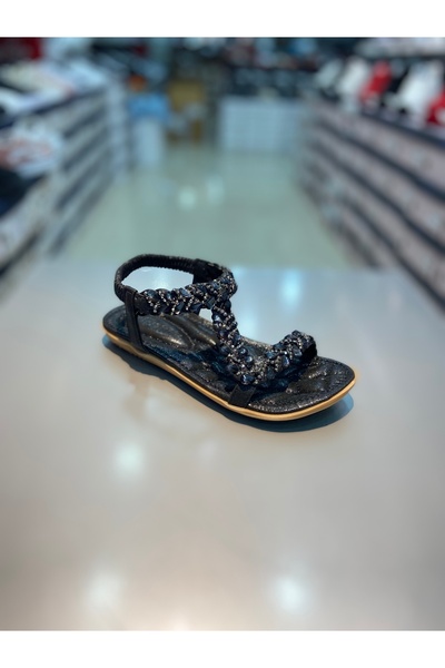 Guja صندل مسطح مرصع بالأحجار للفتيات