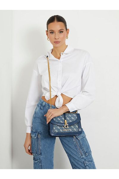 Guess G James Denim taška cez rameno