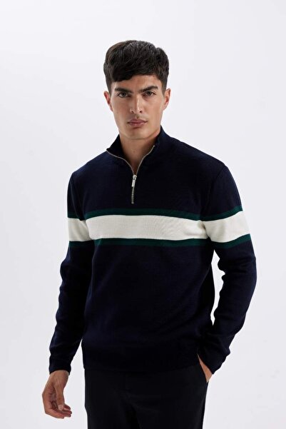 DeFacto Men's Sweater Y4193Az/Nv163 Navy