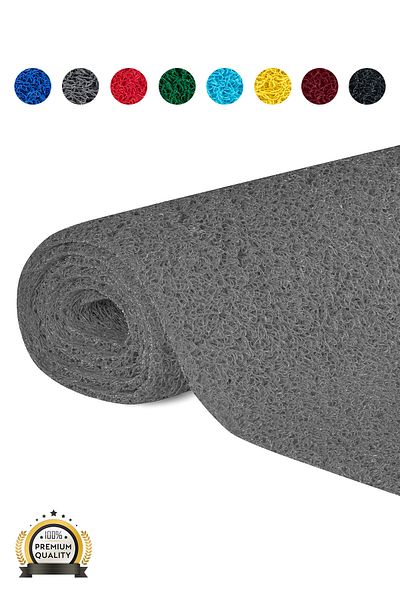 TBMPLASTİK Non-Slip Gray Complex Mat Width: 100cm