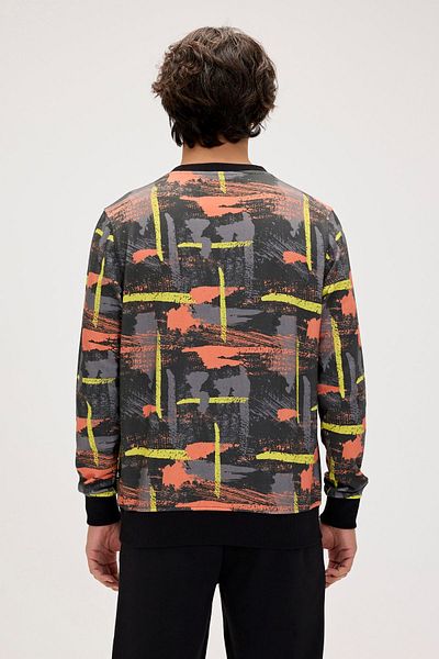 Bad Bear Erkek Sweatshirt Siyah 24.02.12.017 Flame Crewneck