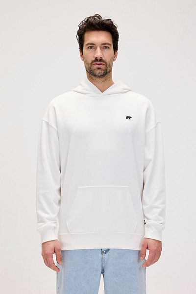 Bad Bear Drake White Men's Oversize Hooded Sweatshirt