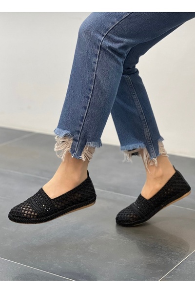 Hacıoğlu Ayakkabı Hco pleteni Sa kamenčićima ženski stilski Baletanke