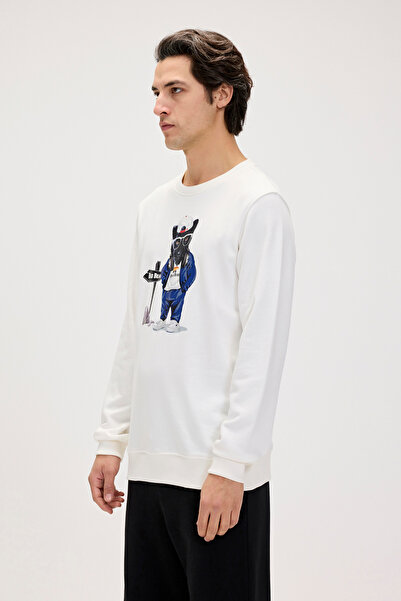 Bad Bear Erkek Sweatshirt Beyaz 24.02.12.020