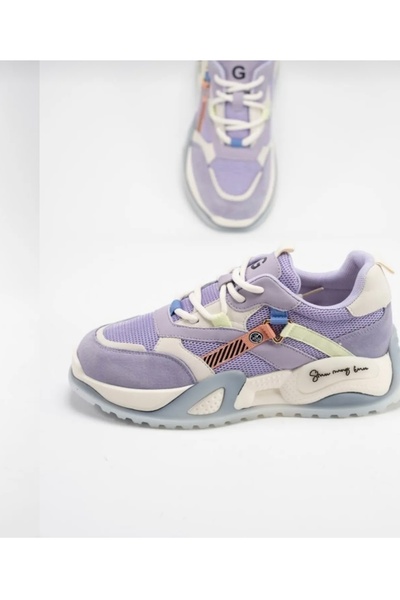 Guja İthal Yüksek Taban Renkli Kadın Sneakers