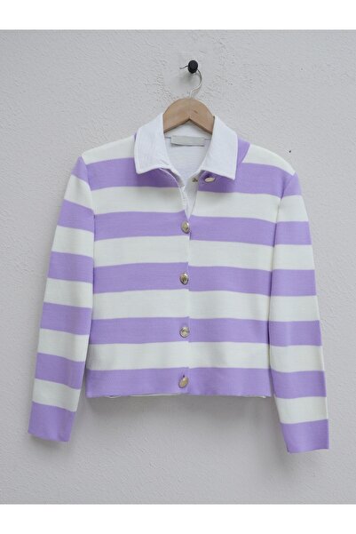 HİJABAYA Κοντή ζακέτα με μεταλλικά κουμπιά Ringelli