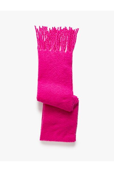 Koton Μακρύ κασκόλ με απαλή υφή - Φούντες