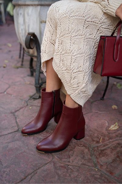 Nine West Burgundy Women Boots Styles Prices Trendyol