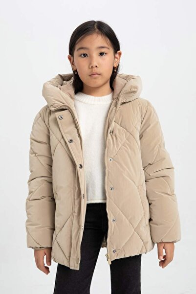 DeFacto Girl's Coat A0839A8/Bg203 Sand