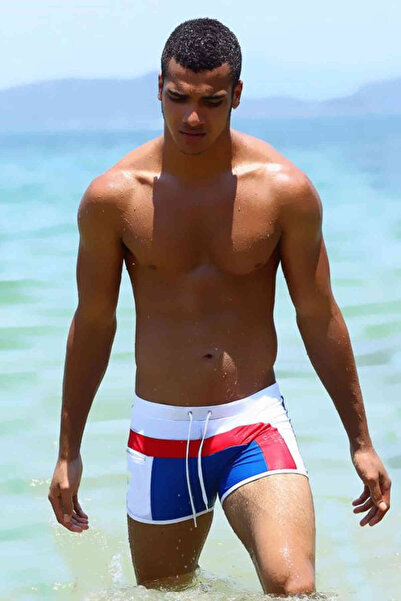 Angelsin Πολύχρωμο ανδρικό σορτς κολύμβησης Lycra