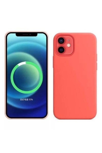 Miscase İphone 12 Mini Magsafe Silikon Telefon Kılıfı
