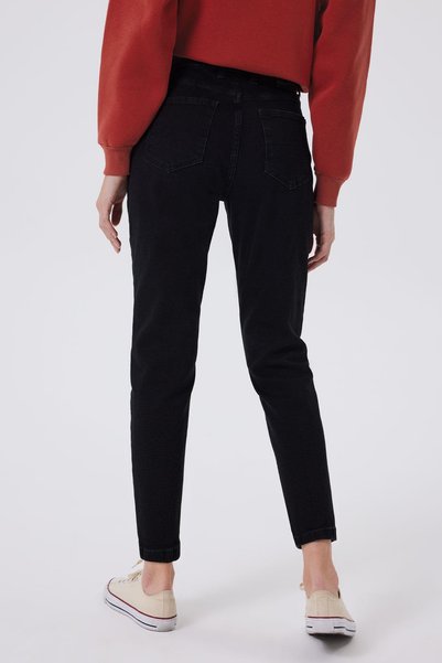 Lee Cooper Pantaloni Jean de damă amuzanți de Paște negri