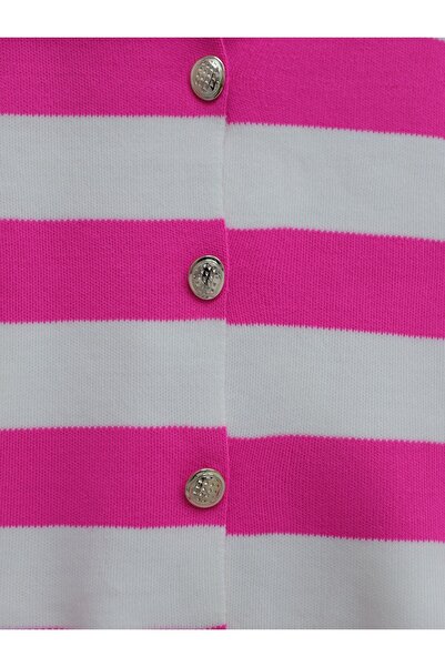 HİJABAYA Κοντή ζακέτα με μεταλλικά κουμπιά Ringelli