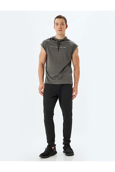 Koton Jogger Sports Sweatpants - Λεπτομέρεια μέσης και τσέπης με κορδόνια