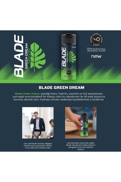 ROSSMANN Blade Green Dream Erkek Deodorant 150ml ( 1 ADET )