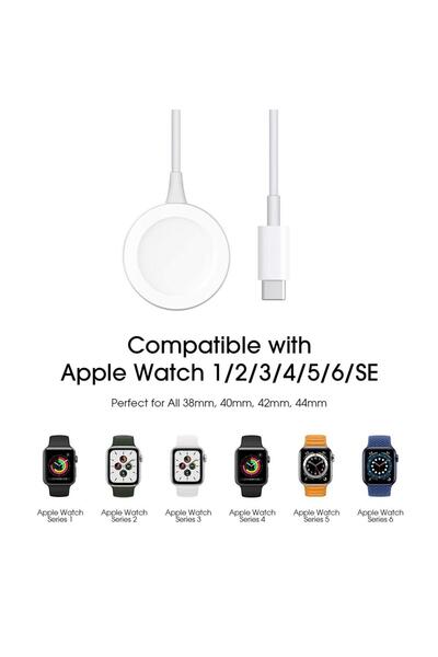 Techmaster Apple Watch Type-c 38 40 41 42 44 45 Mm 3 4 5 6 7 Seri Şarj Aleti