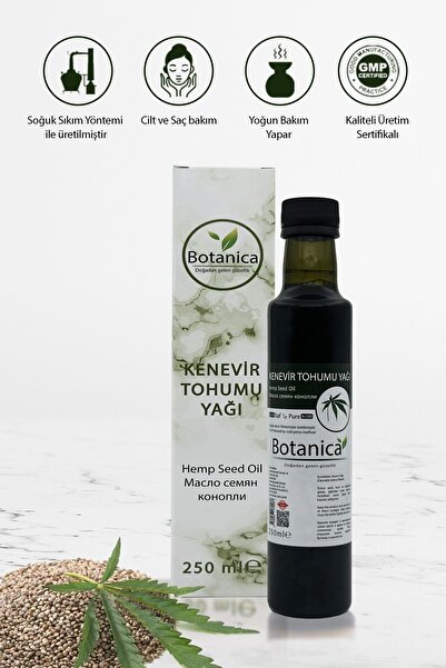 botanica Hemp Seed Oil Kenevir Oil ( Kendir ) ( Enerji Artırma ) Cilt Bakım Y...