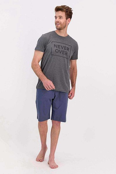 Arnetta Men's Grimelange-Asphalt Black Bermuda Set - Tyc 00234886749