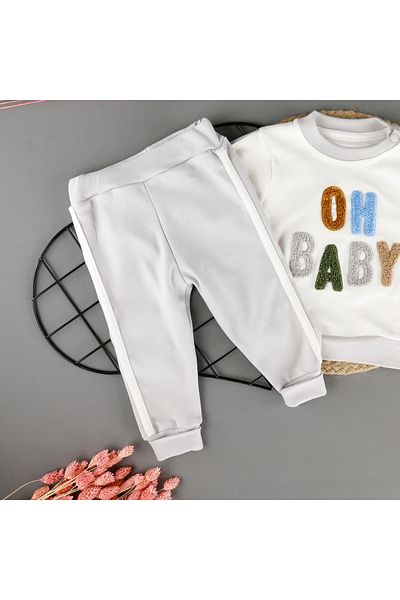 bebegci Men's Seasonal 2 Piece Set - Baby Print Detailed