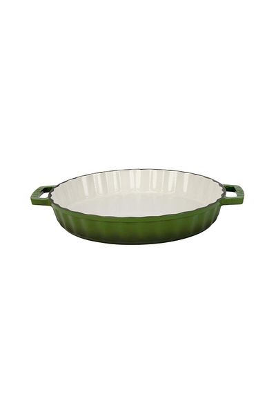 Lava Round Rosto and Oven Tray - Cast Iron Solid, Double Handle, Diameter(Ø)30cm Edition Series