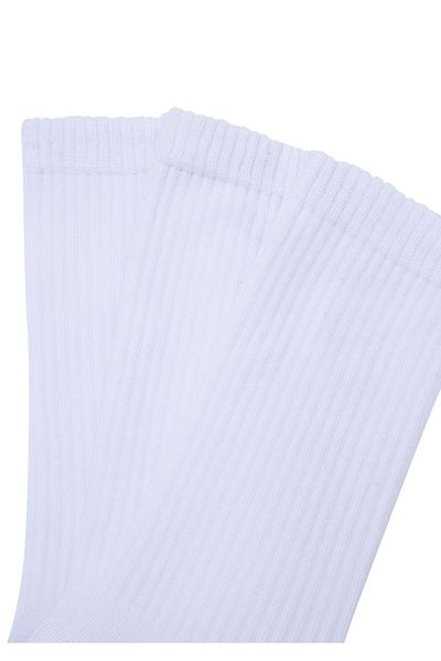 Zerenyus Λευκές αθλητικές κάλτσες Unisex Socket 3 συσκευασιών