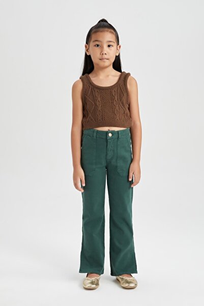 DeFacto Girl's Flare Leg Trousers - B3424a823wn
