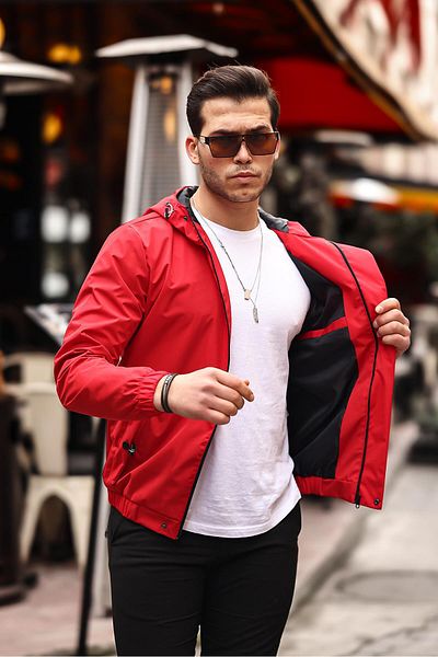 ByTrend Αθλητικό ύφασμα Lycra με τσέπες με μανίκια εμπριμέ Αδιάβροχο εποχιακό PLDP 2968_60262-1
