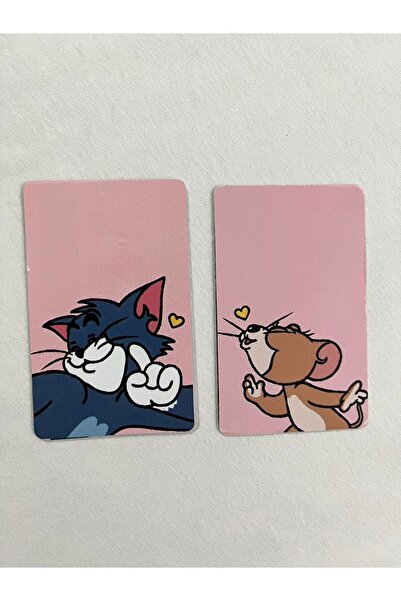 APEXİ TOM&JERRY BASKILI EĞLENCELİ ÇİFT/BEST FRİEND KART STİCKER 2'Lİ SET