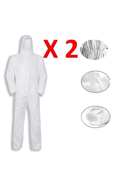 LEMUR TİCARET Lamineli Boyacı Tulumu 56 Gr/m2 - Xl ( 2 Adet)