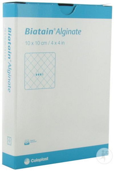 Coloplast 3710 Number 10X10Cm Biatain Alginate 10 Pieces